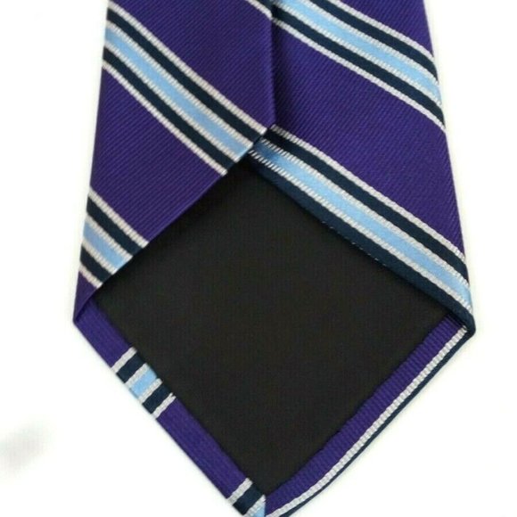 Croft & Barrow Royal Blue Purple Stripe Geometric - Picture 4 of 4